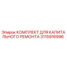 3115916996 КОМПЛЕКТ ДЛЯ КАПИТАЛЬНОГО РЕМОНТА Epiroc