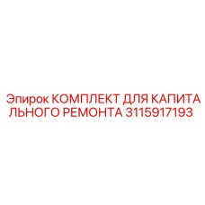 3115917193 КОМПЛЕКТ ДЛЯ КАПИТАЛЬНОГО РЕМОНТА Epiroc