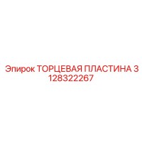3128322267 ТОРЦЕВАЯ ПЛАСТИНА Epiroc