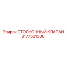 3177501300 СТОЯНОЧНЫЙ КЛАПАН Epiroc