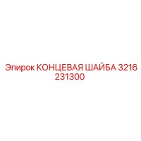 3216231300 КОНЦЕВАЯ ШАЙБА Epiroc