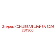 3216231300 КОНЦЕВАЯ ШАЙБА Epiroc