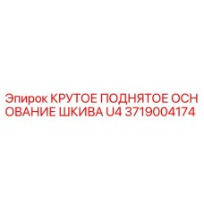 3719004174 КРУТОЕ ПОДНЯТОЕ ОСНОВАНИЕ ШКИВА U4 Epiroc