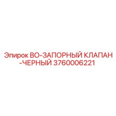 3760006221 BO-ЗАПОРНЫЙ КЛАПАН-ЧЕРНЫЙ Epiroc