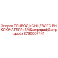 3760007441 ПРИВОД КОНЦЕВОГО ВЫКЛЮЧАТЕЛЯ (3/4