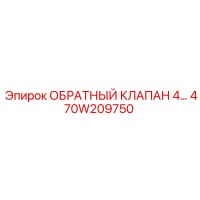 470W209750 Обратный клапан 4 Epiroc
