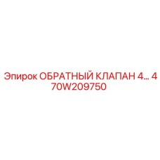 470W209750 Обратный клапан 4 Epiroc