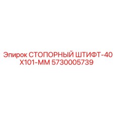5730005739 СТОПОРНЫЙ ШТИФТ-40X101-ММ Epiroc