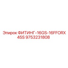 9753231808 ФИТИНГ-16GS-16FFORX45S Epiroc