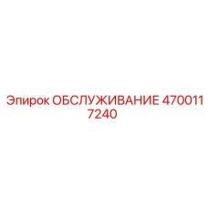 4700117240 ОБСЛУЖИВАНИЕ Epiroc