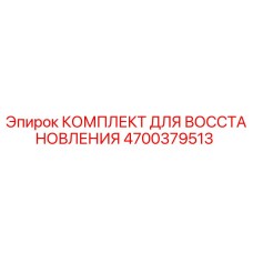 4700379513 КОМПЛЕКТ ДЛЯ ВОССТАНОВЛЕНИЯ Epiroc