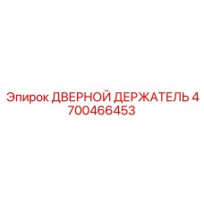 4700466453 ДВЕРНОЙ ДЕРЖАТЕЛЬ - Epiroc