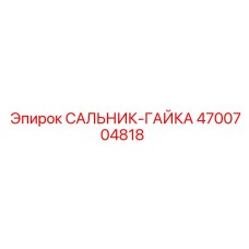 4700704818 САЛЬНИК-ГАЙКА Epiroc