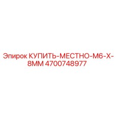 4700748977 КУПИТЬ МЕСТНО M6 X 8MM Epiroc