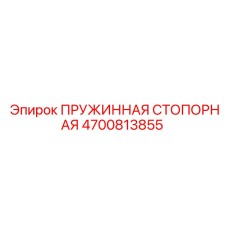 4700813855 ПРУЖИННАЯ СТОПОРНАЯ Epiroc