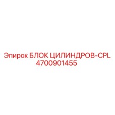 4700901455 БЛОК ЦИЛИНДРОВ-CPL Epiroc