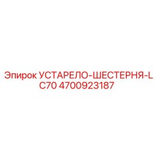 4700923187 УСТАРЕЛО-ШЕСТЕРНЯ-LC70 Epiroc