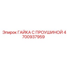 4700937959 ГАЙКА С ПРОУШИНОЙ Epiroc