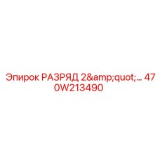 470W213490 РАЗРЯД 2
