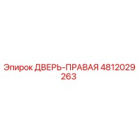 4812029263 ДВЕРЬ-ПРАВАЯ Эпирок