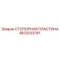 4812033791 СТОПОРНАЯ ПЛАСТИНА Epiroc