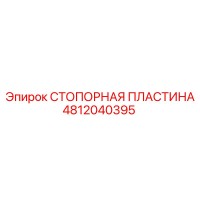 4812040395 СТОПОРНАЯ ПЛАСТИНА Epiroc
