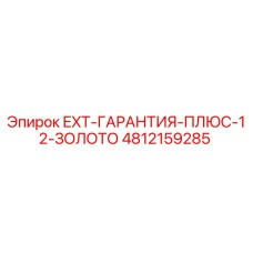 4812159285 EXT-ГАРАНТИЯ-ПЛЮС-12-ЗОЛОТО Epiroc