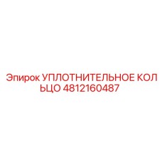 4812160487 УПЛОТНИТЕЛЬНОЕ КОЛЬЦО Epiroc