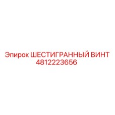 4812223656 ШЕСТИГРАННЫЙ ВИНТ Epiroc