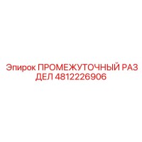4812226906 ПРОМЕЖУТОЧНЫЙ РАЗДЕЛ Epiroc
