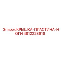 4812228616 КРЫШКА-ПЛАСТИНА-НОГИ Эпирок