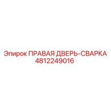 4812249016 ПРАВАЯ ДВЕРЬ-СВАРКА Epiroc