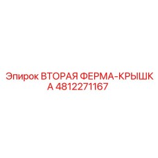 4812271167 ВТОРАЯ ФЕРМА-КРЫШКА Epiroc