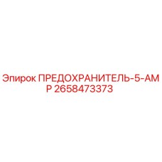 2658473373 ПРЕДОХРАНИТЕЛЬ-5-AMP Epiroc