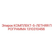 1310310456 КОМПЛЕКТ-5-ЛЕТНЯЯ ПРОГРАММА Epiroc