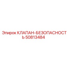 50813484 КЛАПАН-БЕЗОПАСНОСТЬ Epiroc