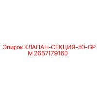 2657179160 КЛАПАН-СЕКЦИЯ-50-GPM Epiroc