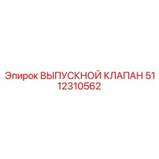 5112310562 ВЫПУСКНОЙ КЛАПАН by Epiroc