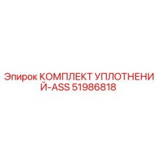 51986818 КОМПЛЕКТ УПЛОТНЕНИЙ-ASS Epiroc