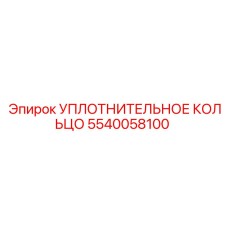 5540058100 УПЛОТНИТЕЛЬНОЕ КОЛЬЦО Epiroc