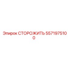 5571975100 СТОРОЖИТЬ Epiroc