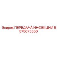 5575075500 ПЕРЕДАЧА ИНФЕКЦИИ Epiroc