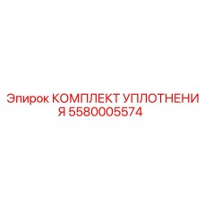 5580005574 КОМПЛЕКТ УПЛОТНЕНИЯ Эпирок