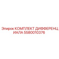 5580010376 КОМПЛЕКТ ДИФФЕРЕНЦИАЛА Epiroc