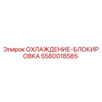 5580018585 ОХЛАЖДЕНИЕ-БЛОКИРОВКА Epiroc