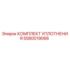 5580019066 КОМПЛЕКТ УПЛОТНЕНИЯ Epiroc
