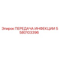 5580103396 ПЕРЕДАЧА ИНФЕКЦИИ Epiroc