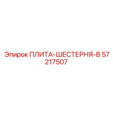 57217507 ПЛИТА-ШЕСТЕРНЯ-B Epiroc