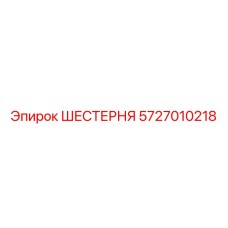 ШЕСТЕРНЯ 5727010218 Epiroc