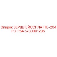 5730001235 ВЕРШЛЕЙССПЛАТТЕ-204PC-P54 - Epiroc